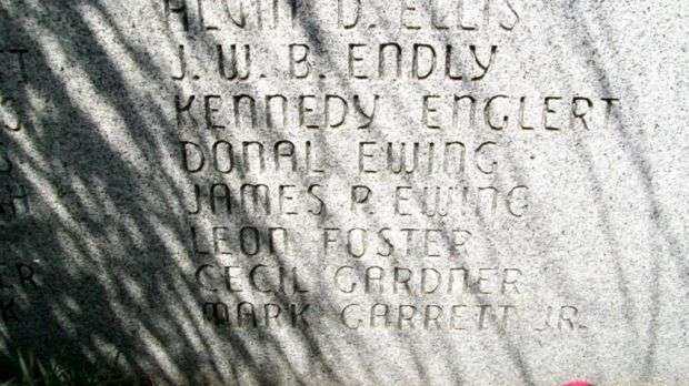 VERNON COUNTY WAR MEMORIAL HONOR ROLL STONE J