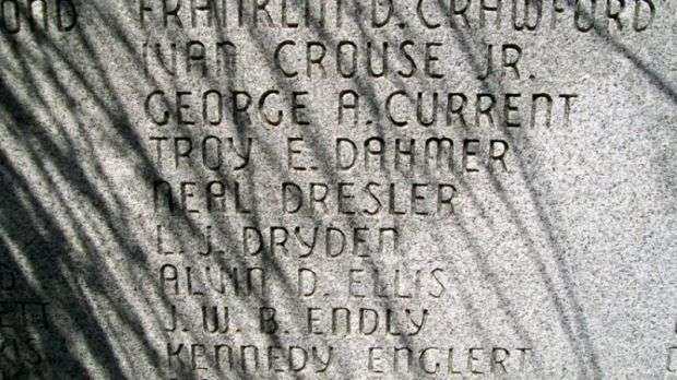 VERNON COUNTY WAR MEMORIAL HONOR ROLL STONE H