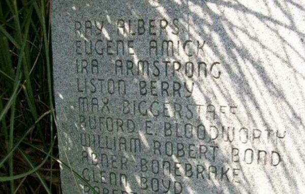 VERNON COUNTY WAR MEMORIAL HONOR ROLL STONE C