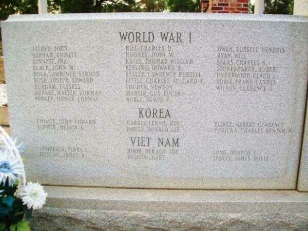 POLK COUNTY VETERANS MEMORIAL LEFT STONE