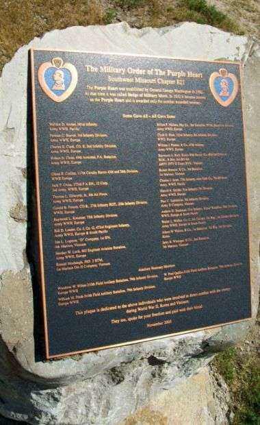 THE MILITARY ORDER OF THE PURPLE HEART MEMORIAL
