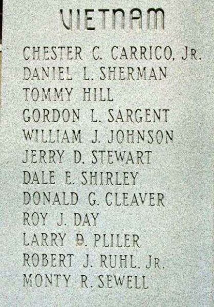 JOPLIN KOREAN AND VIETNAM CONFLICTS MEMORIAL STONE C