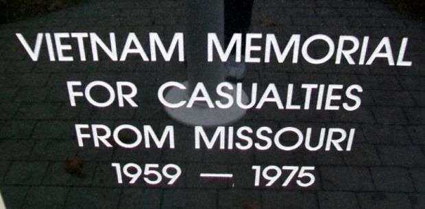 VIETNAM MEMORIAL FOR CASUALTIES FROM MISSOURI DEDICATION STONE A
