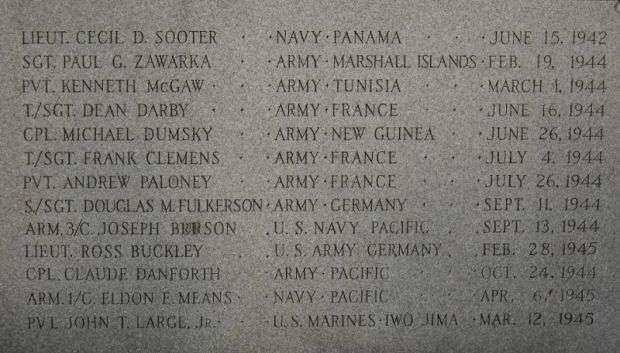 SUGAR CREEK WAR VETERANS MEMORIAL HONOR STONE B