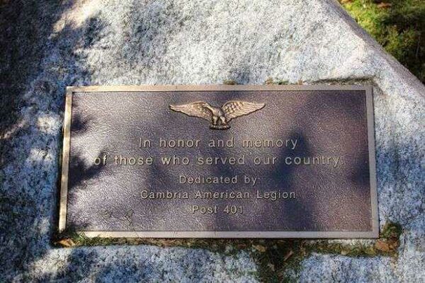 CAMBRIA AMERICAN LEGION POST 401 VETERANS MEMORIAL