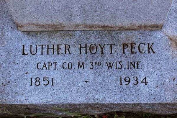 CAPT. LUTHER HOYT PECK MEMORIAL SUNDIAL DEDICATION