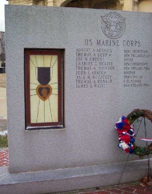 TUSCARAWAS COUNTY VIET-NAM VETERANS MEMORIAL PANEL B