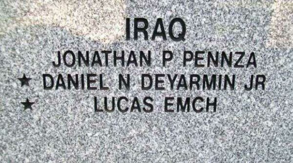 TALLMADGE VETERANS MEMORIAL HONOR ROLL STONE E