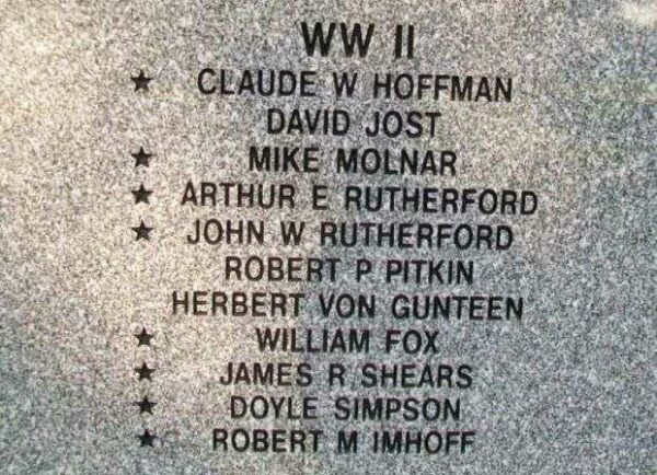 TALLMADGE VETERANS MEMORIAL HONOR ROLL STONE C