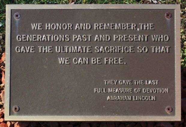 MUSKINGUM COUNTY VIETNAM WAR MEMORIAL PLAQUE B