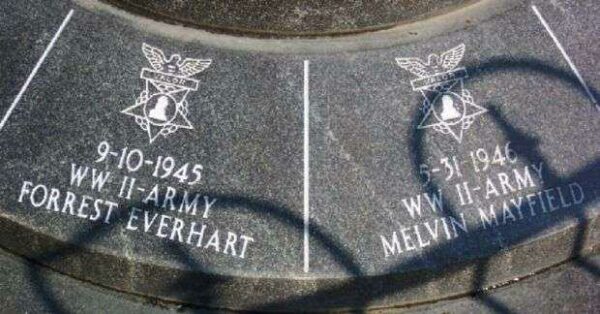 MUSKINGUM COUNTY MEDAL OF HONOR FLAG POLE BASE SIDE D