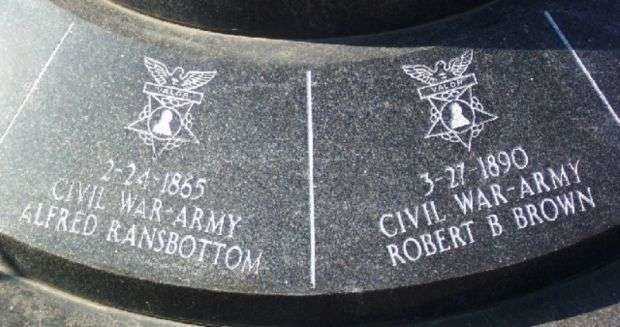 MUSKINGUM COUNTY MEDAL OF HONOR MEMORIAL FLAG POLE BASE SIDE A