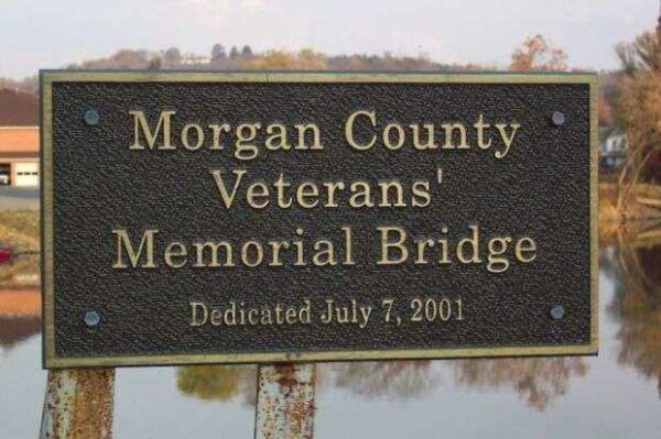 MORGAN COUNTY VETERANS’ MEMORIAL BRIDGE PLAQUE