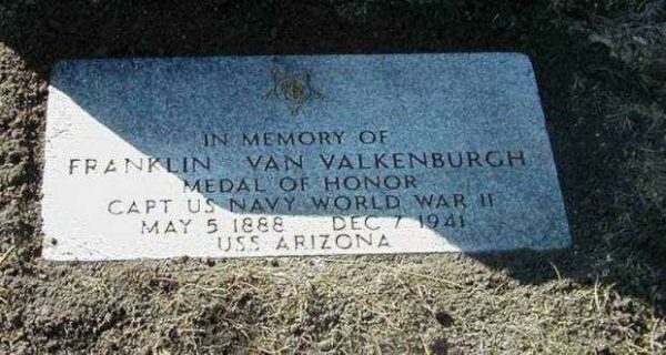 CAPT FRANKLIN VAN VALKENBURGH MEDAL OF HONOR GRAVESTONE