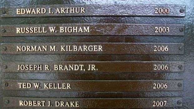 THE OHIO MILITARY HALL OF FAME FAIRFIELD COUNTY HONOREES PLAQUE A