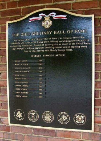 THE OHIO MILITARY HALL OF FAME FAIRFIELD COUNTY HONOREES MEMORIAL