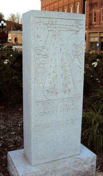 NELSONVILLE WAR VETERANS MEMORIAL RIGHT STONE