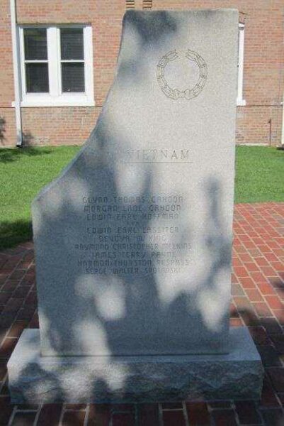 TYRRELL COUNTY WAR MEMORIAL STONE F