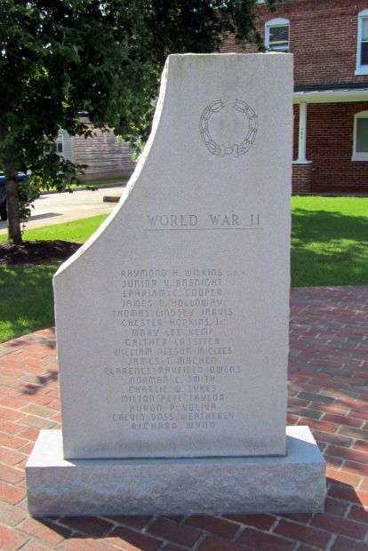 TYRRELL COUNTY WAR MEMORIAL STONE D