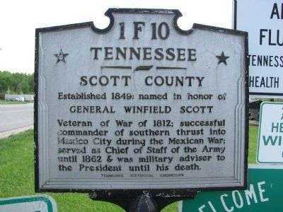 GENERAL WINFIELD SCOTT MEMORIAL MARKER