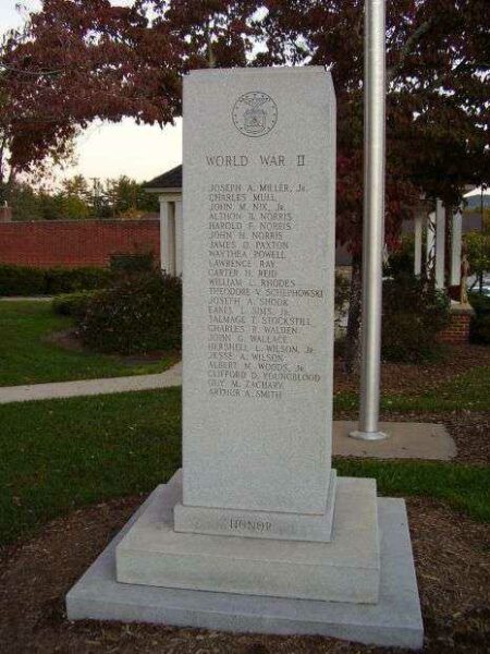 TRANSYLVANIA COUNTY WAR VETERANS MEMORIAL SIDE D