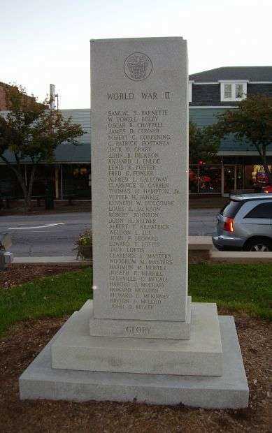 TRANSYLVANIA COUNTY WAR VETERANS MEMORIAL SIDE C