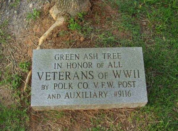 POLK COUNTY GREEN ASH TREE MEMORIAL STONE