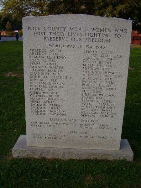 POLK COUNTY WAR VETERANS MEMORIAL
