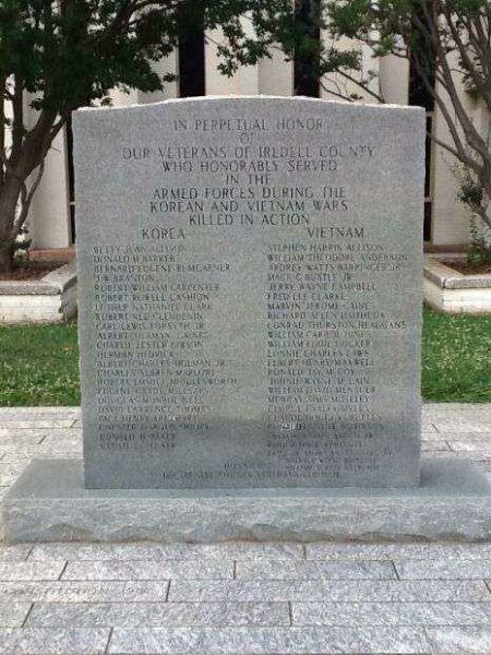 IREDELL COUNTY KOREAN AND VIETNAM WARS MEMORIAL