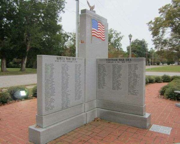 THE GREATER MURFREESBORO AREA WAR VETERANS MEMORIAL BACK LEFT SIDE