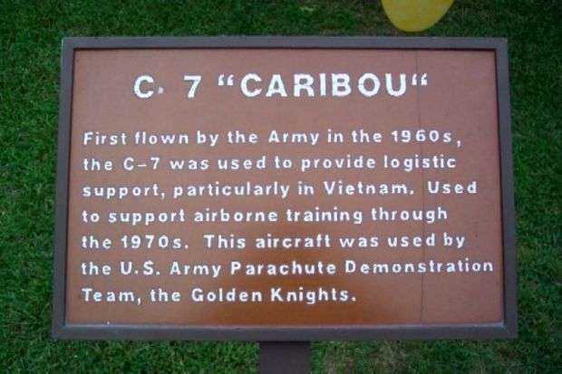 C-7 “CARIBOU” MEMORIAL AIRCRAFT PLAQUE