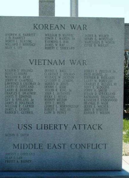 ALAMANCE COUNTY WAR MEMORIAL STONE D