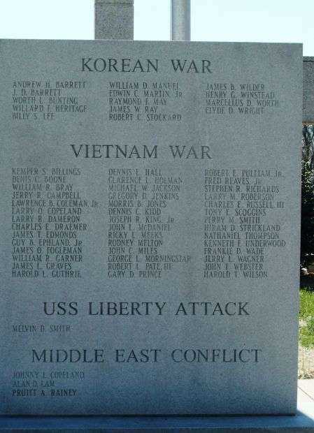 ALAMANCE COUNTY WAR MEMORIAL STONE D
