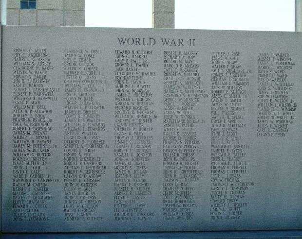 ALAMANCE COUNTY WAR MEMORIAL STONE C