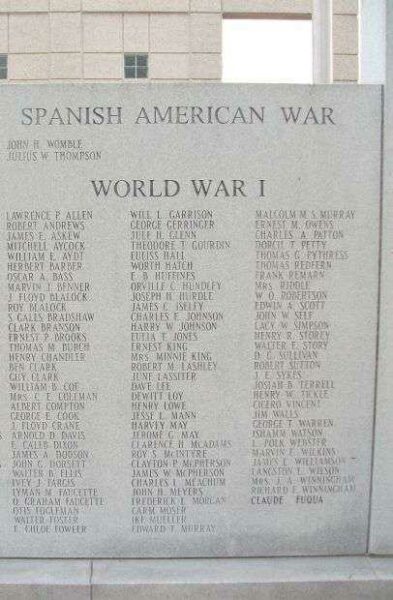 ALAMANCE COUNTY WAR MEMORIAL STONE B