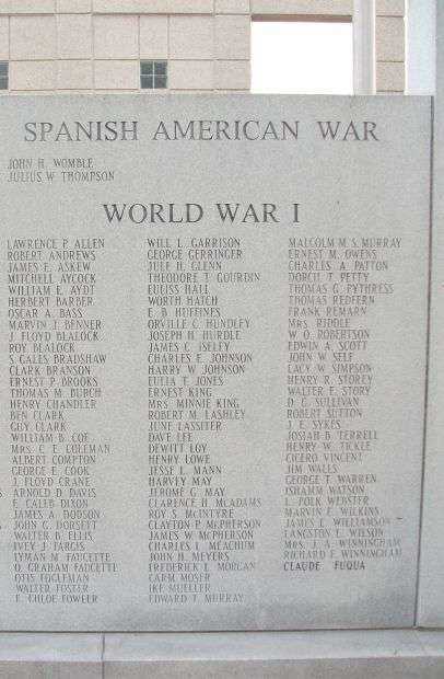 ALAMANCE COUNTY WAR MEMORIAL STONE B