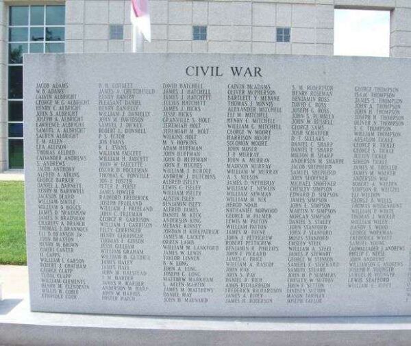ALAMANCE COUNTY WAR MEMORIAL STONE A
