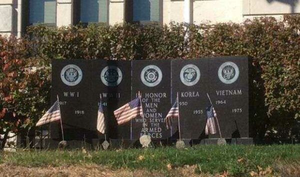HAZLETON CITY HALL WAR MEMORIAL