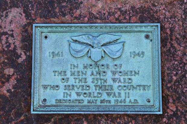 25TH WARD WORLD WAR II MEMORIAL