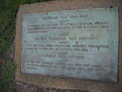 FRANKLIN COUNTY MEXICAN WAR MEMORIAL