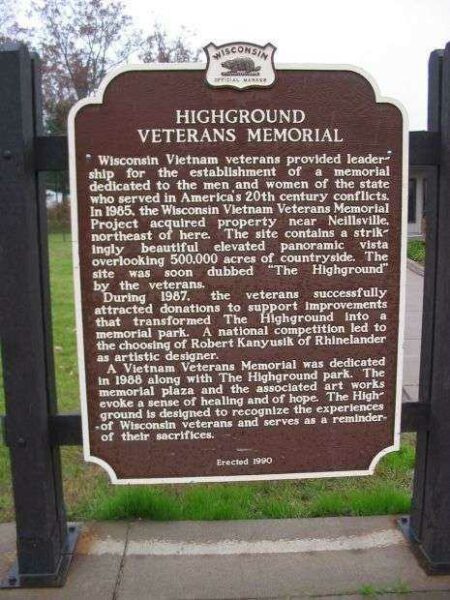 HIGHGROUND VETERANS MEMORIAL MARKER