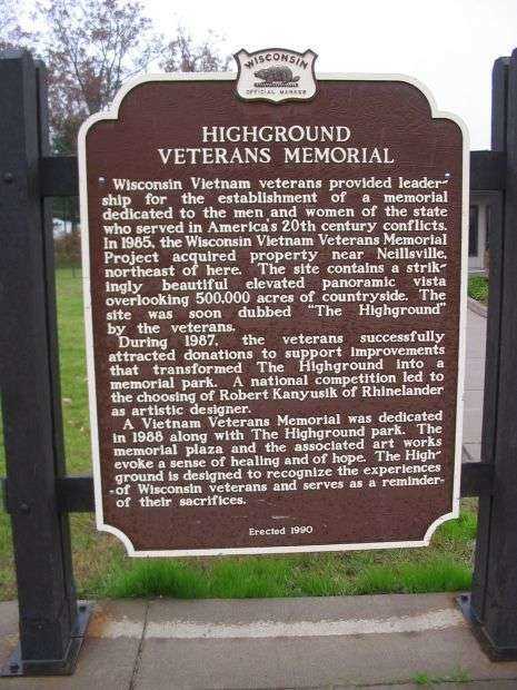 HIGHGROUND VETERANS MEMORIAL MARKER