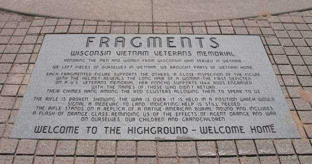 WISCONSIN VIETNAM VETERANS MEMORIAL DEDICATION STONE