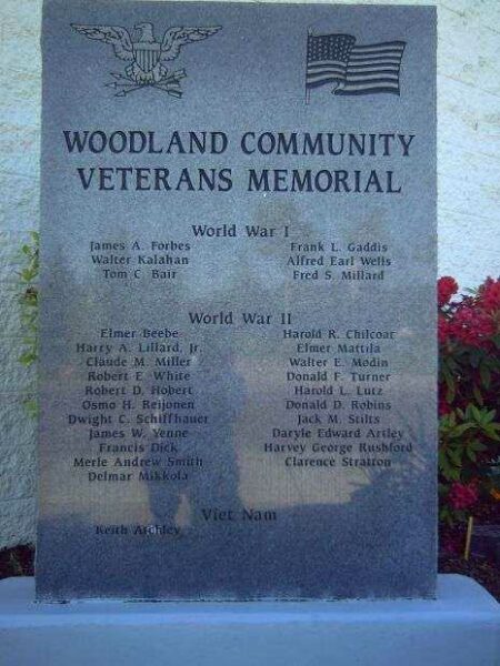 WOODLAND COMMUNITY VETERANS MEMORIAL