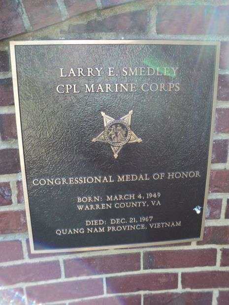 CPL LARRY E. SMEDLEY MEDAL OF HONOR PLAQUE
