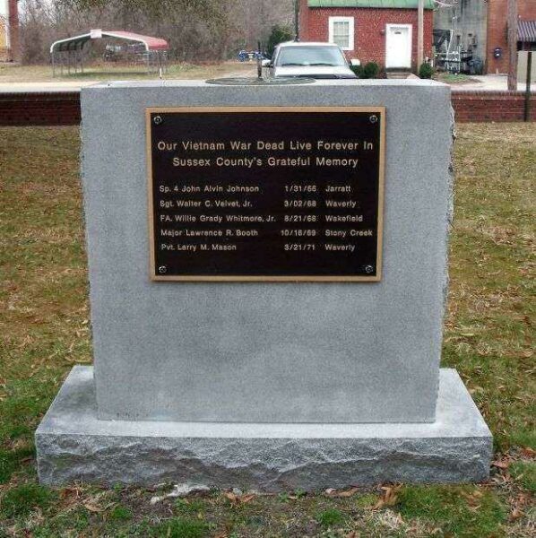 SUSSEX COUNTY WAR MEMORIAL BACK