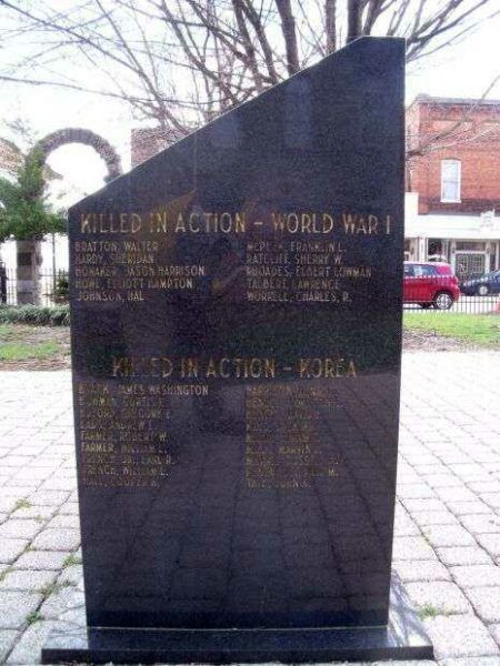 PULASKI COUNTY WAR MEMORIAL SIDE A