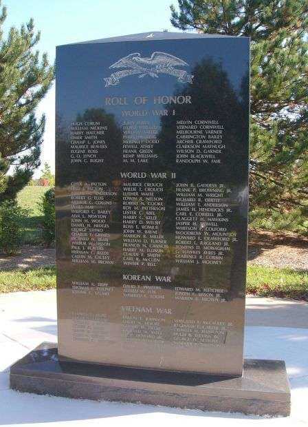 WOODBRIDGE ROLL OF HONOR MEMORIAL FRONT