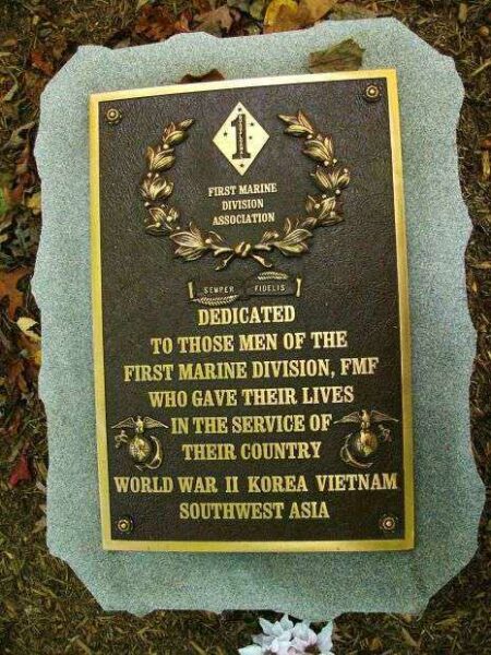 FIRST MARINE DIVISION WAR MEMORIAL