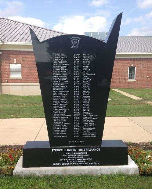 MARINE OFFICERS BASIC CLASS 6-67 MEMORIAL BACK